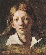 Theodore   Gericault Portrait Study of a Youth France oil painting artist